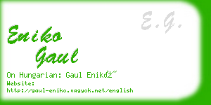 eniko gaul business card